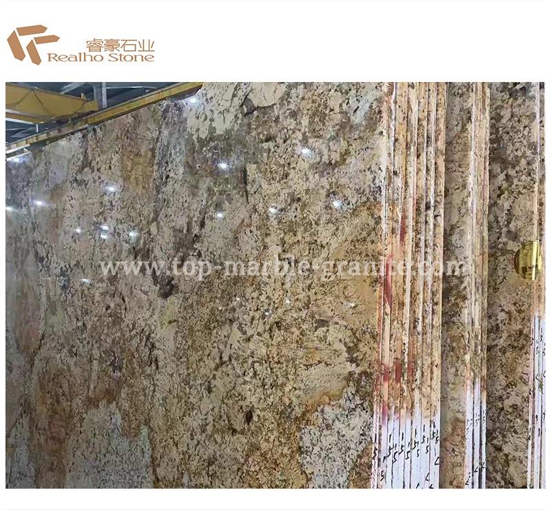Natural Solari Golden Granite Slabs for Kitchen Top Natural Solari Golden Granite Slabs for Kitchen Top