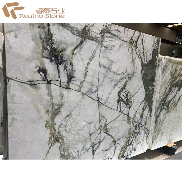 Clivia White Marble---White Marble Slab For Countertop Island Top Floor Tile Wall Cladding factory