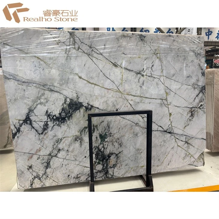 Clivia White Marble---White Marble Slab For Countertop Island Top Floor Tile Wall Cladding suppliers
