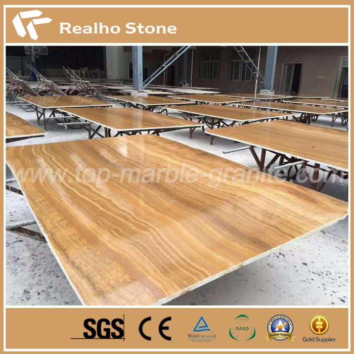 Yellow Teak Sandalwood Marble Slab