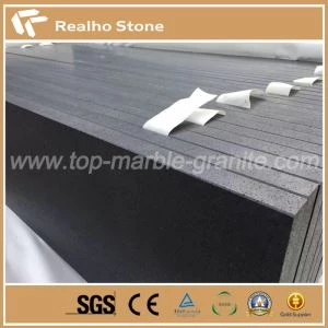 Hainan Svart Basalt Rock Stone Cut-to-size fliser