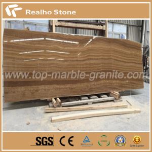 Gul Teak Sandeltre Marmor skive