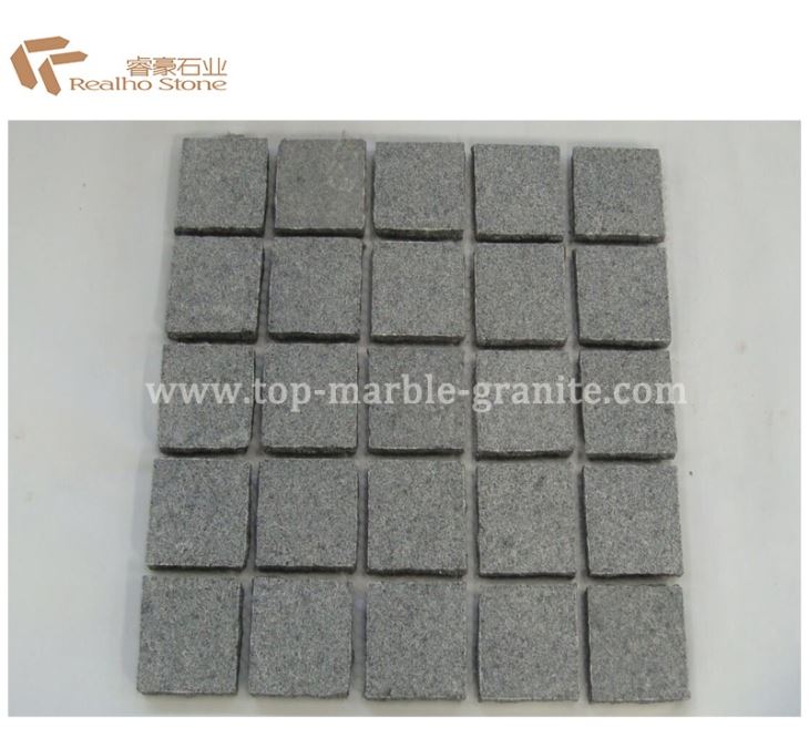 Mesh Back Granite Cobblestone Pavers
