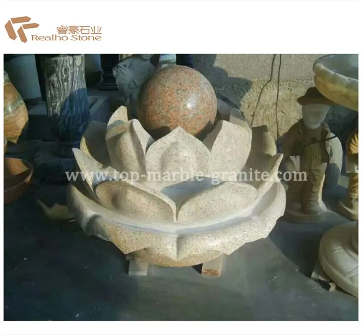 Statuary Fountain With Roliing Ball Outdoor Design