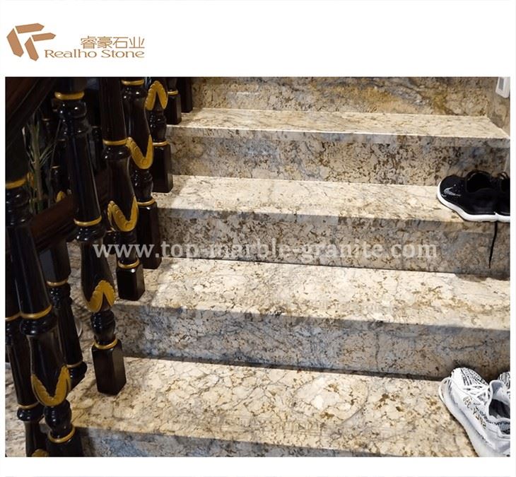 Giallo Fiorito Granite Slab Polished For Building