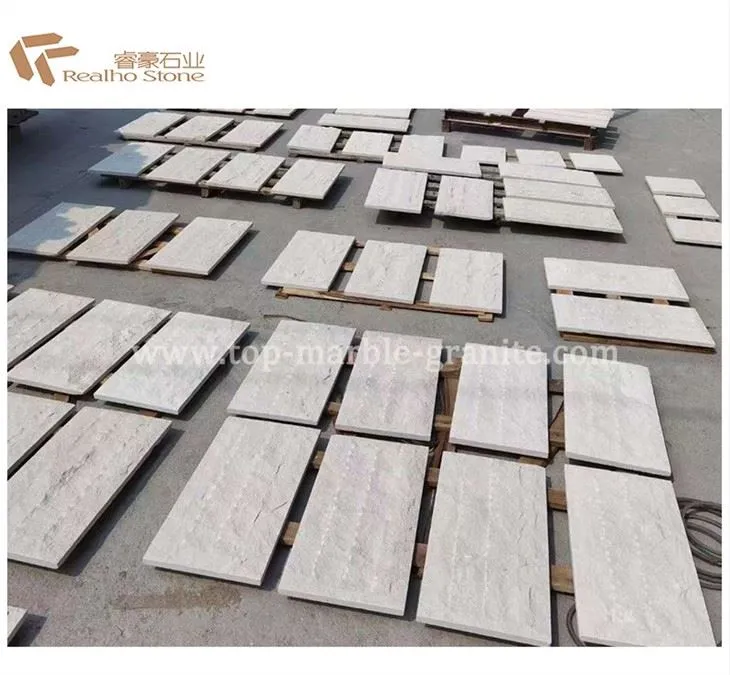 White limestone wall tile